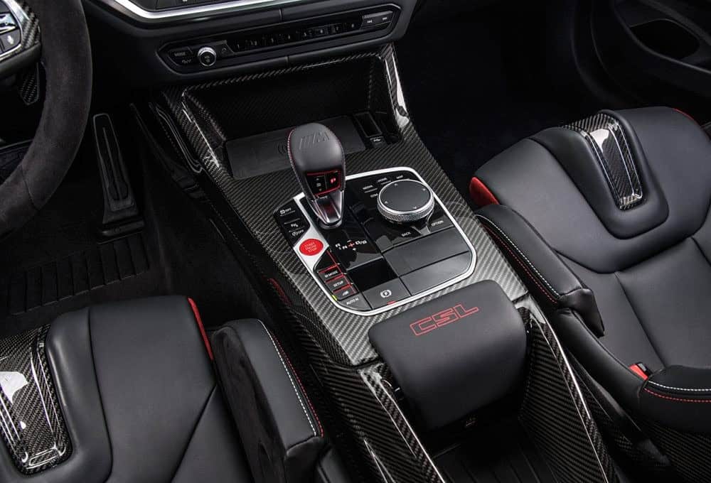 High-quality BMW interior protection film for dashboard and controls.