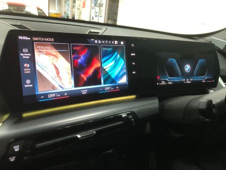 Display screen protection for BMW X1 dashboard.